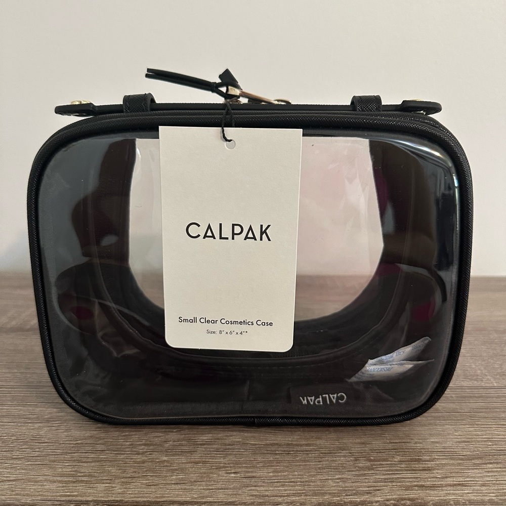 Calpak Small Cosmetics Case in Black NWT!